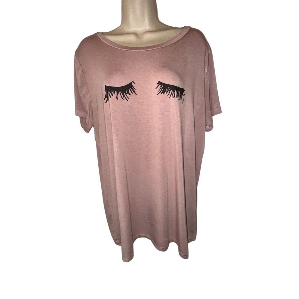 Torrid Pink Eyelash Graphic Tee